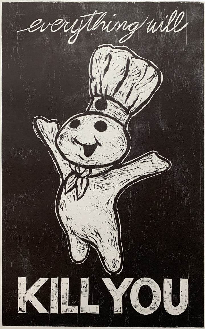 Doughboy 32x52 | Woodblock Print