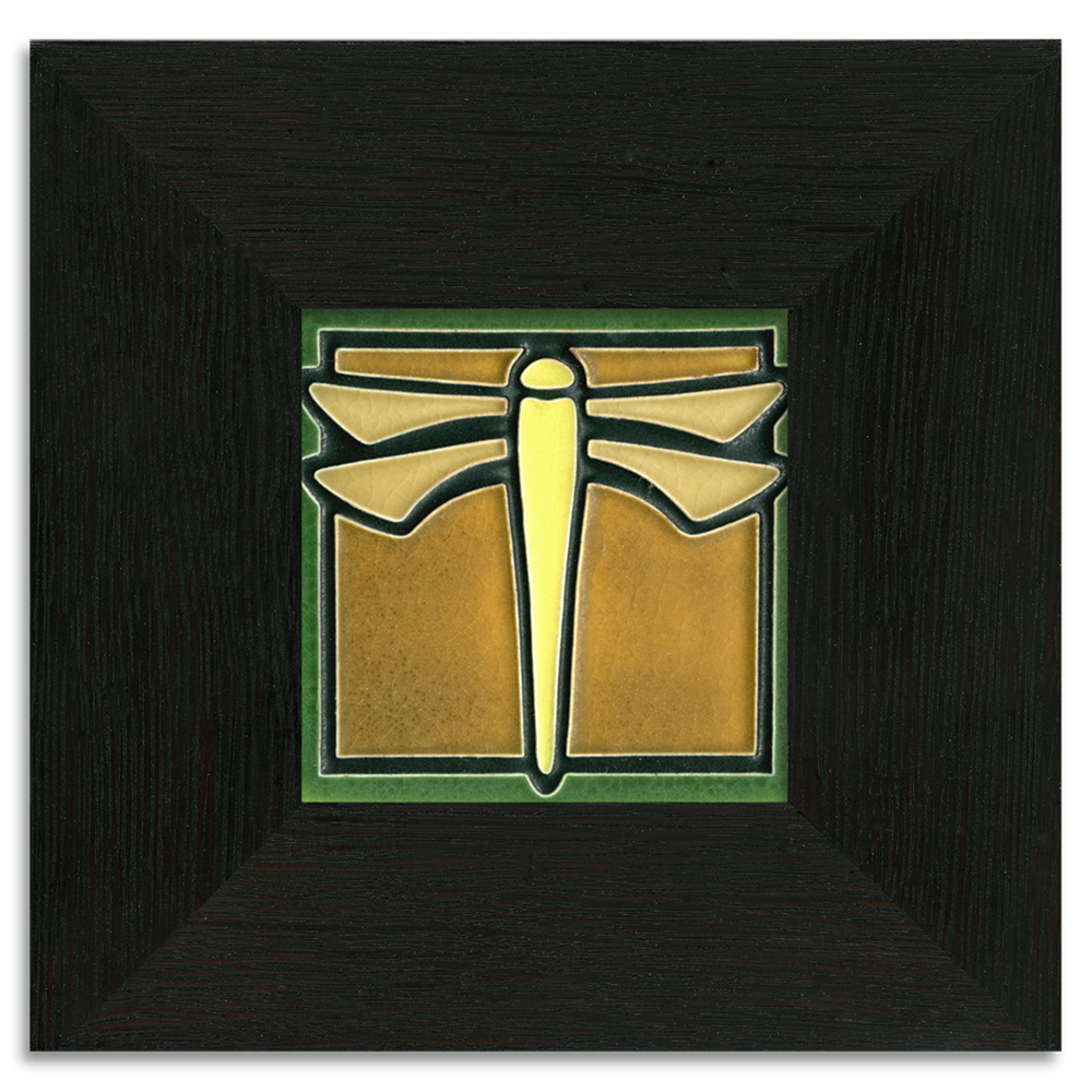 Motawi Dragonfly in Green- 4x4 - Artisan's Bench