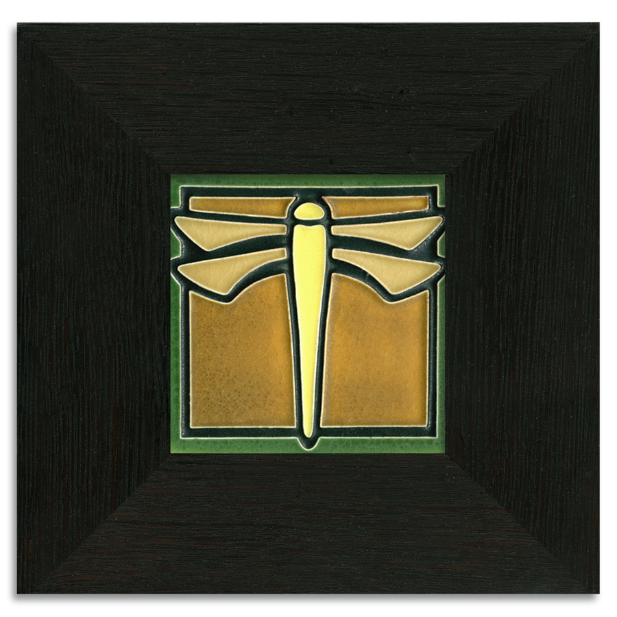 Motawi Dragonfly in Green- 4x4 - Artisan's Bench