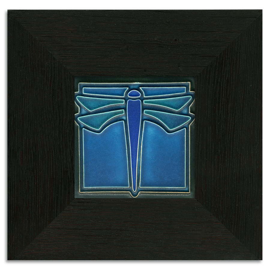 Motawi Dragonfly Turquoise- 4x4 - Artisan's Bench
