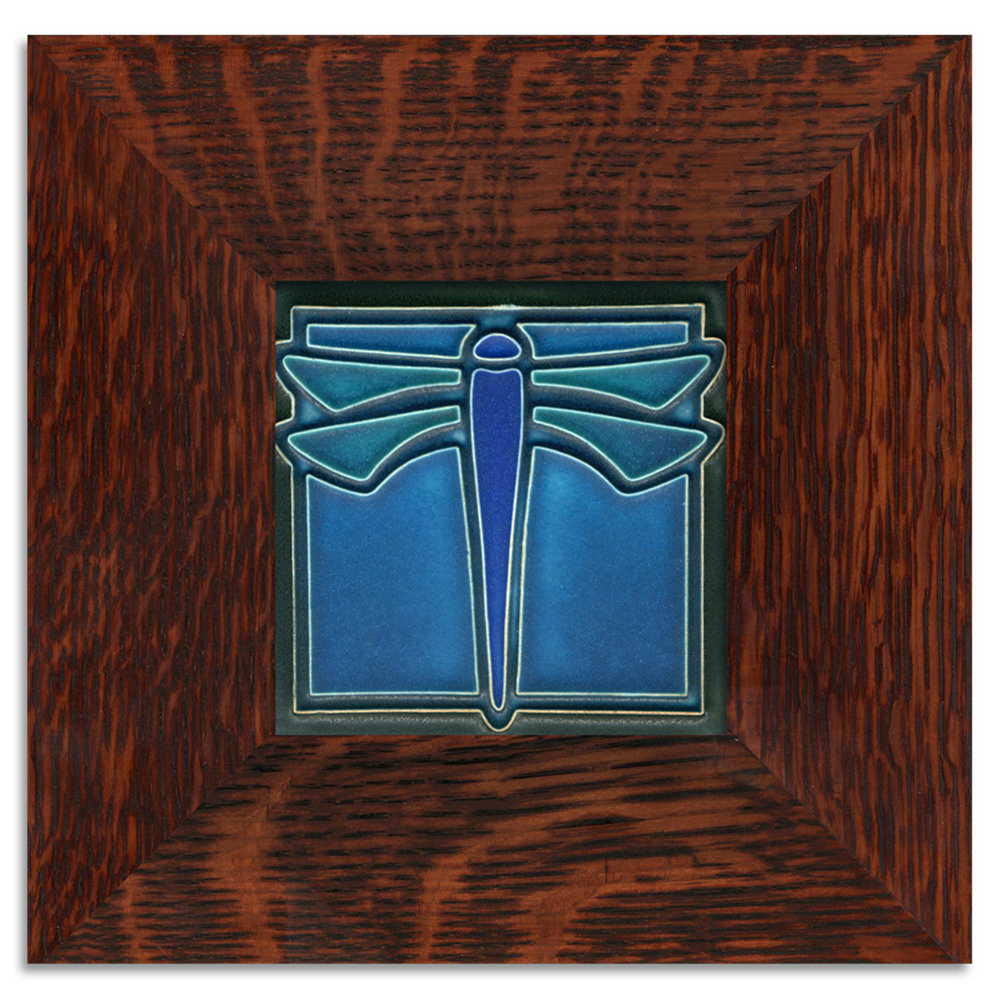 Motawi Dragonfly Turquoise- 4x4 - Artisan's Bench