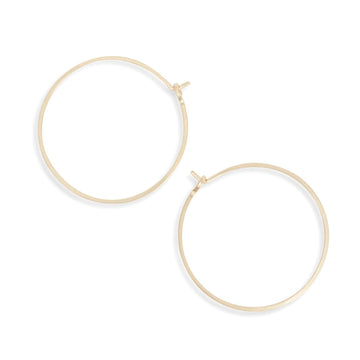 Minimal Gold Hoop Earrings | Medium
