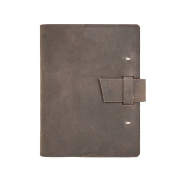 Switchback Leather Notebook | Dark Brown