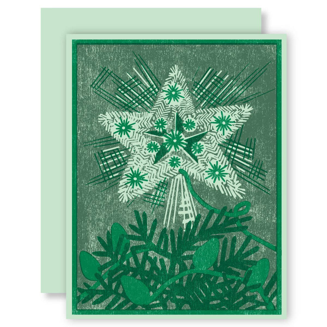 Tinsel Tree Topper Card