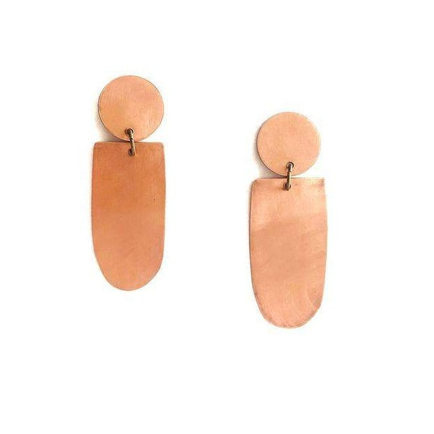 Copper Stud Earrings