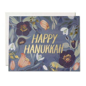 Hanukkah Flowers Card