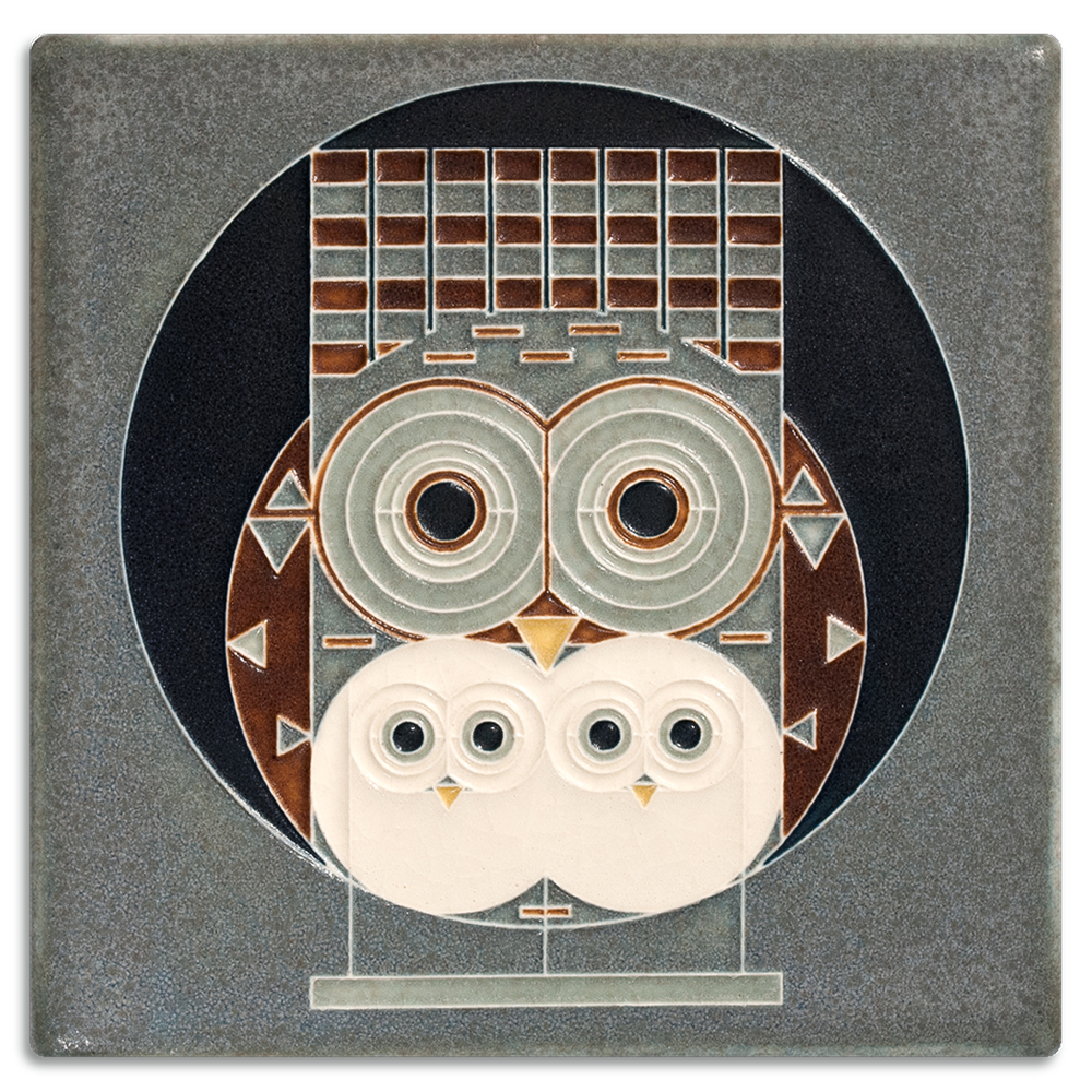 Motawi Family Owlbum - 6x6 - Artisan's Bench