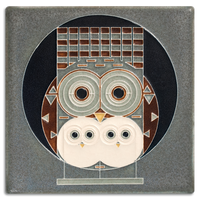 Motawi Family Owlbum - 6x6 - Artisan's Bench