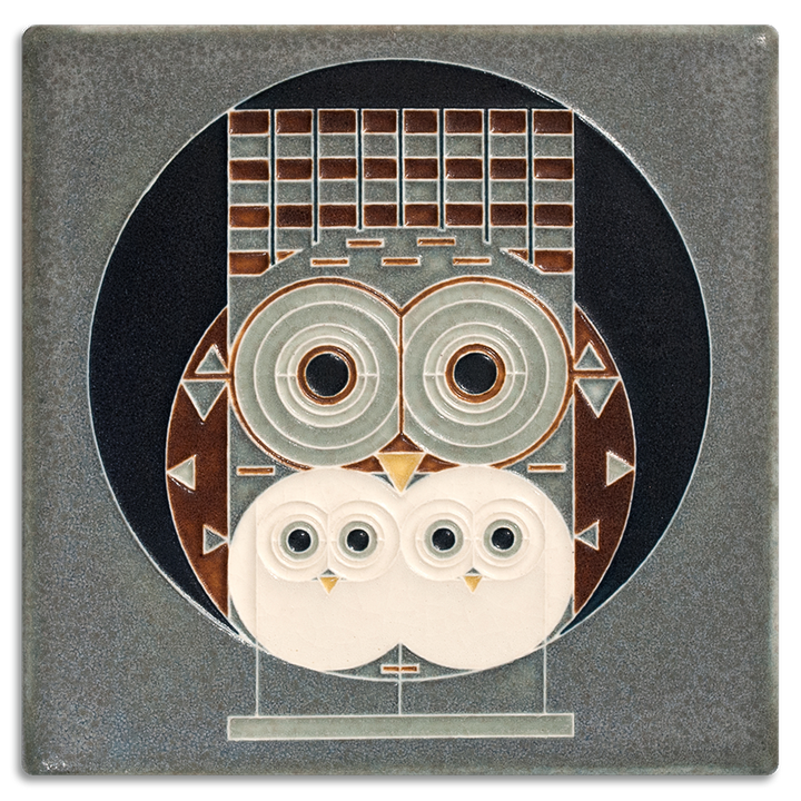 Motawi Family Owlbum - 6x6 - Artisan's Bench