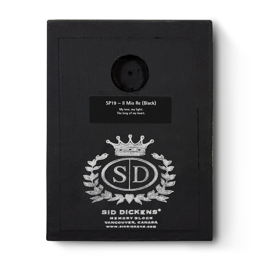 Il Mio Re (Black) SP19 (Retired) | Sid Dickens Memory Block