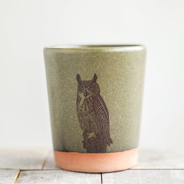 Horned Owl Tumbler | Moss