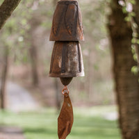 Ceramic Wind Chime | 2 Medium Bells - Artisan's Bench