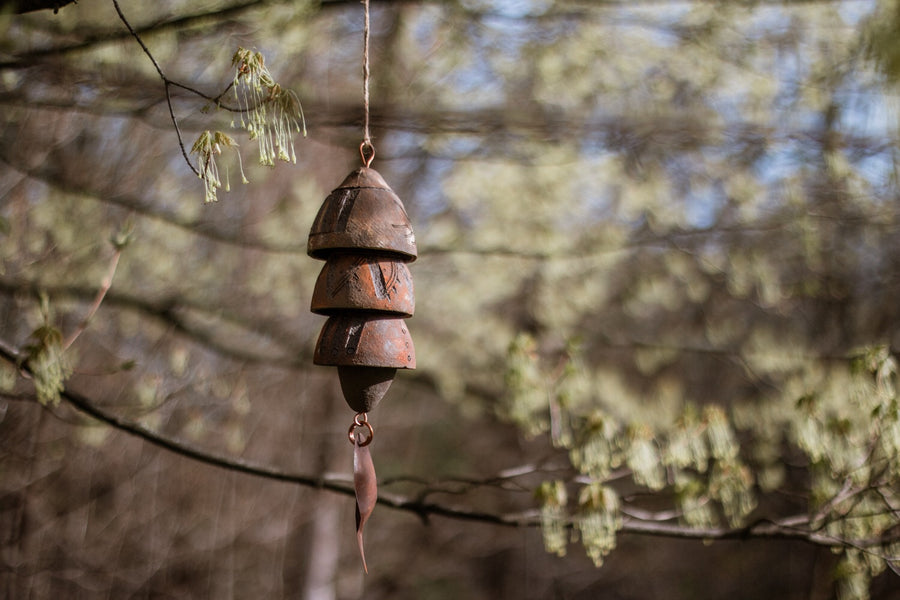 Ceramic Wind Chime | 3 Small Bells - Artisan's Bench