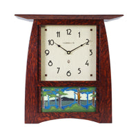 Horizontal Craftsman Clock | Fits 8x4 Motawi Tile