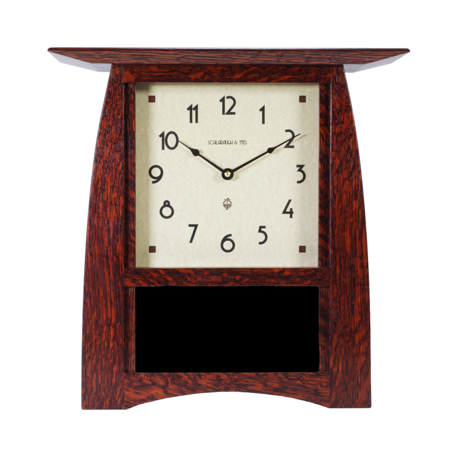 Horizontal Craftsman Clock | Fits 8x4 Motawi Tile