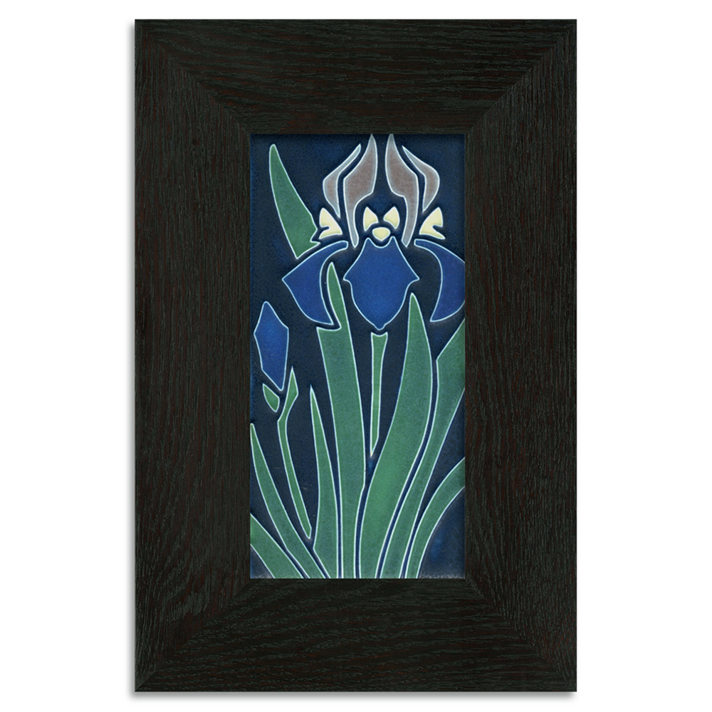 Motawi Iris in Indigo - 4x8 - Artisan's Bench