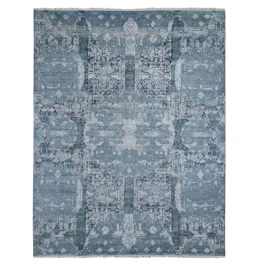 7'10"x10'0" | Grey Abstract Jewellery | Wool & Silk | 20442