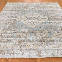 8'3"x10'4" | Grey Erased Shiraz | Wool | 19479