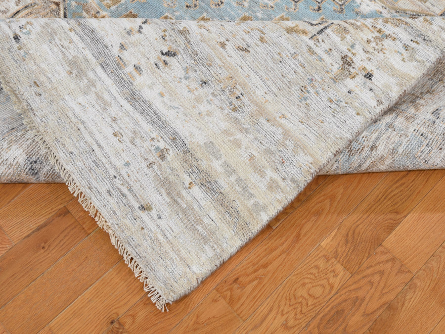 8'3"x10'4" | Grey Erased Shiraz | Wool | 19479