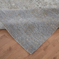 8'0"x9'10" | Grey Abstract | Wool & Silk | 21615