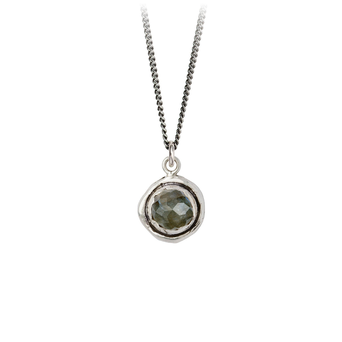 Labradorite Silver Necklace