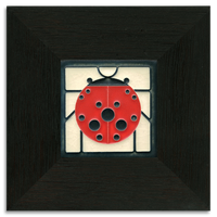 Motawi Ladybug with Border - 4x4 - Artisan's Bench