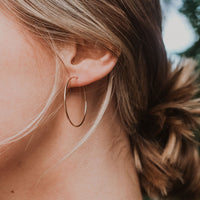 Minimal Gold Hoop Earrings | Medium