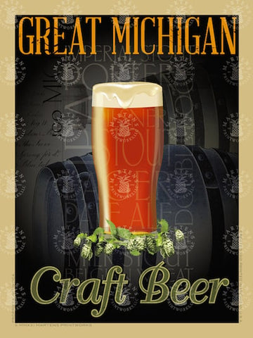 Michigan Craft Beer Print | 11x14