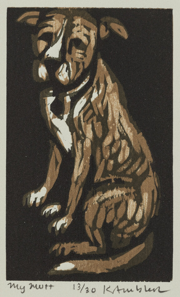 My Mutt 8x10 | Woodblock Print