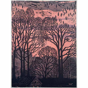 Nights Longing 24x32 | Woodblock Print