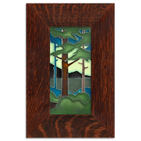 Motawi Pine Landscape Summer Vertical - 4x8 - Artisan's Bench