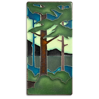 Motawi Pine Landscape Summer Vertical - 4x8 - Artisan's Bench