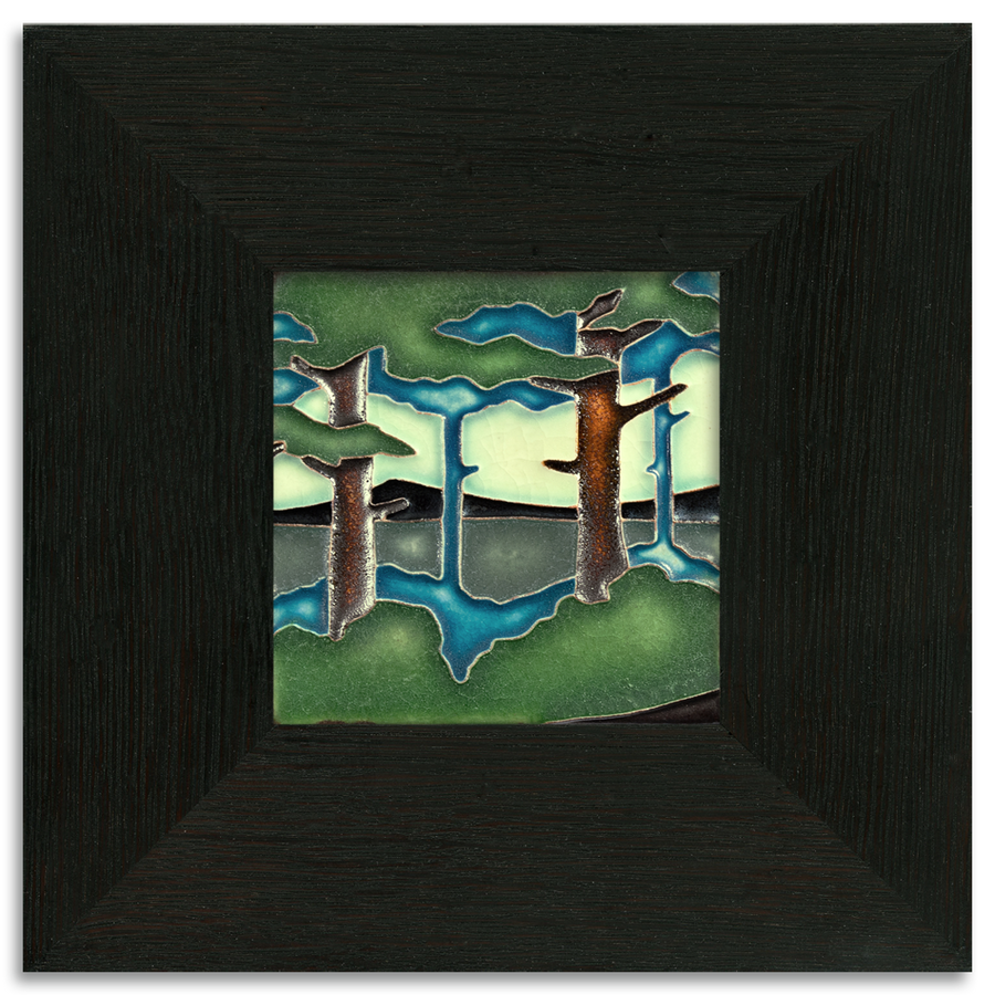 Motawi Pine Landscape Summer Valley - 4x4 - Artisan's Bench