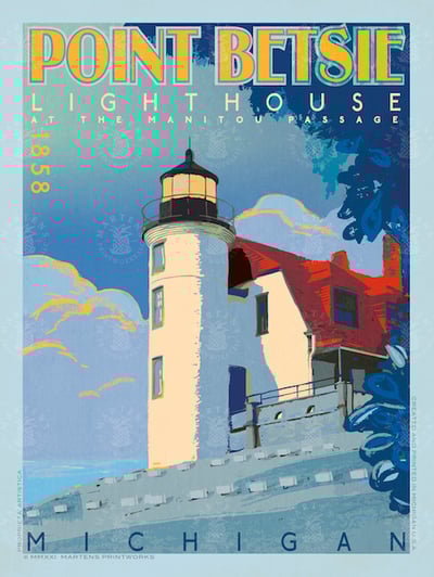 Point Betsie Lighthouse Print | 11x14