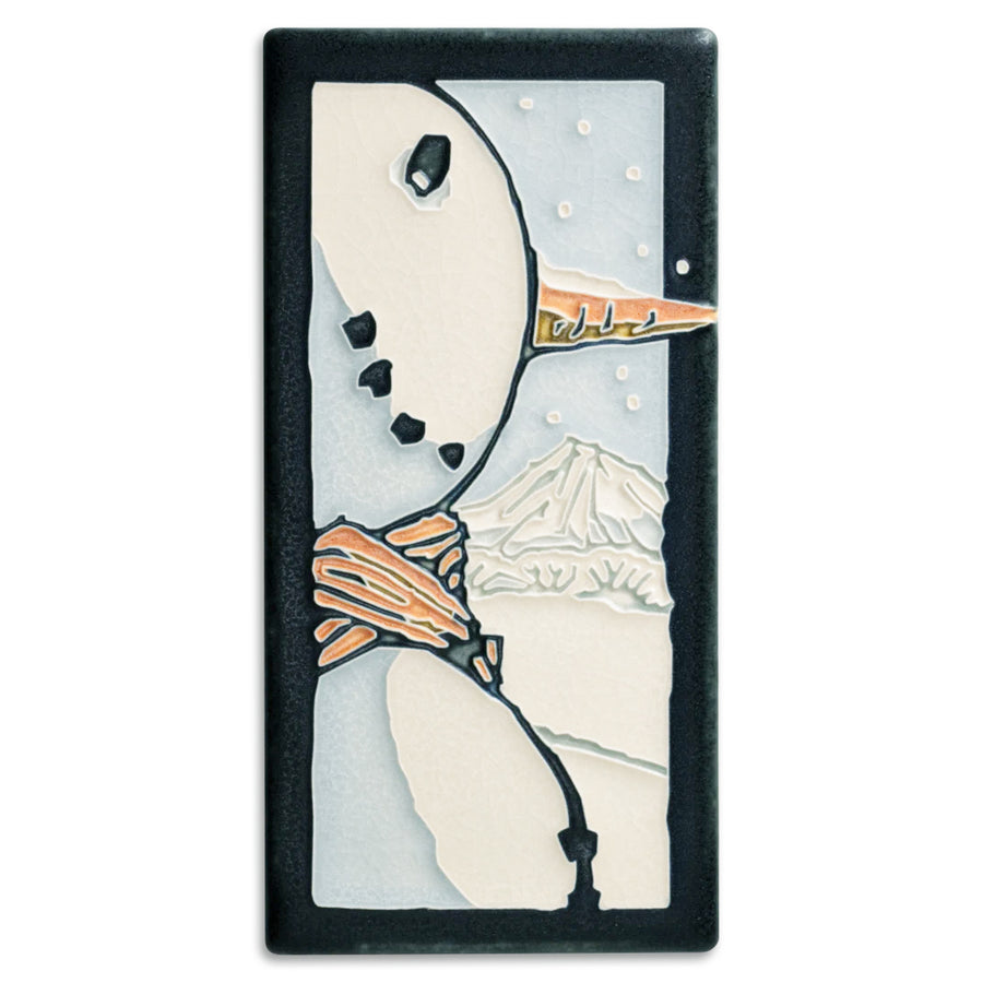 Motawi Snowman in Light Blue - 4x8