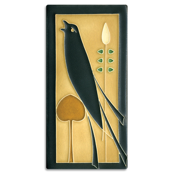 Motawi Songbird (Facing Left) in Golden - 4x8 - Artisan's Bench