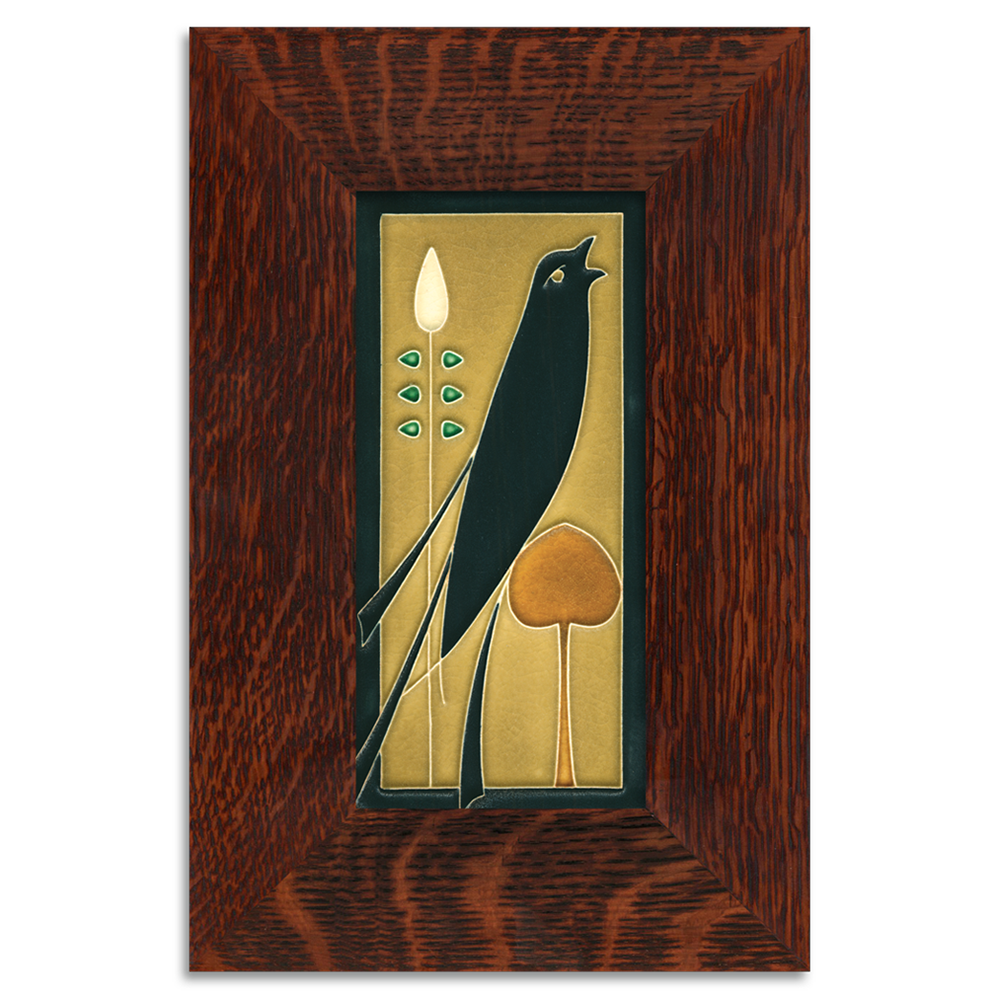 Motawi Songbird (Facing Right) in Golden - 4x8 - Artisan's Bench