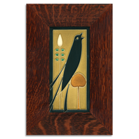 Motawi Songbird (Facing Right) in Golden - 4x8 - Artisan's Bench