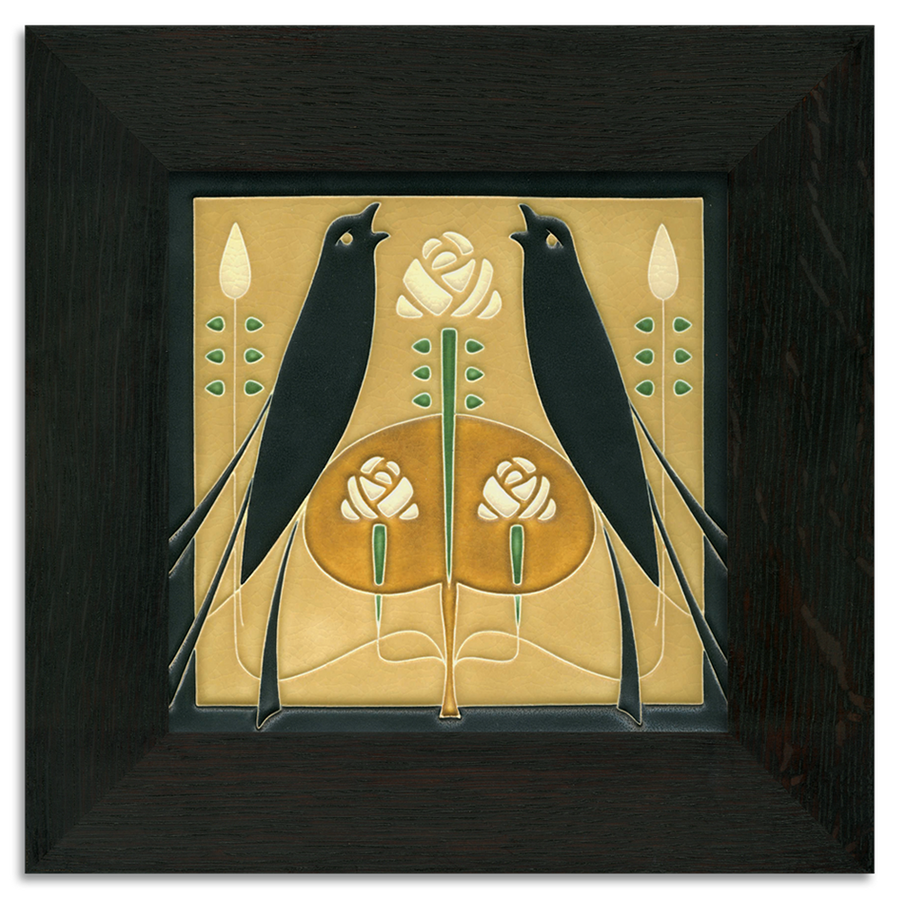 Motawi Songbirds in Golden - 8x8 - Artisan's Bench