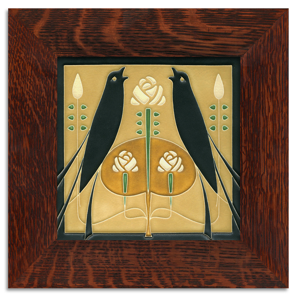 Motawi Songbirds in Golden - 8x8 - Artisan's Bench