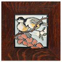 Motawi Spring Chickadees - 6x6 - Artisan's Bench