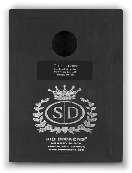 Chance T403 (Retired) | Sid Dickens Memory Block