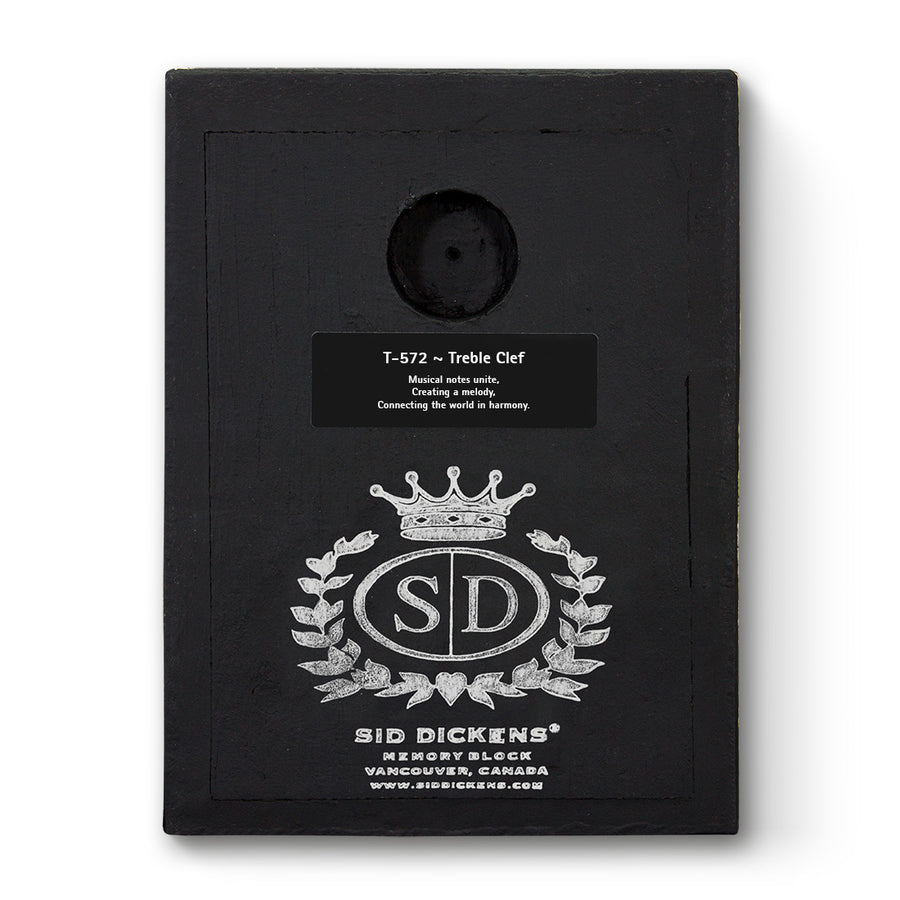 Treble Clef T572 | Sid Dickens Memory Block