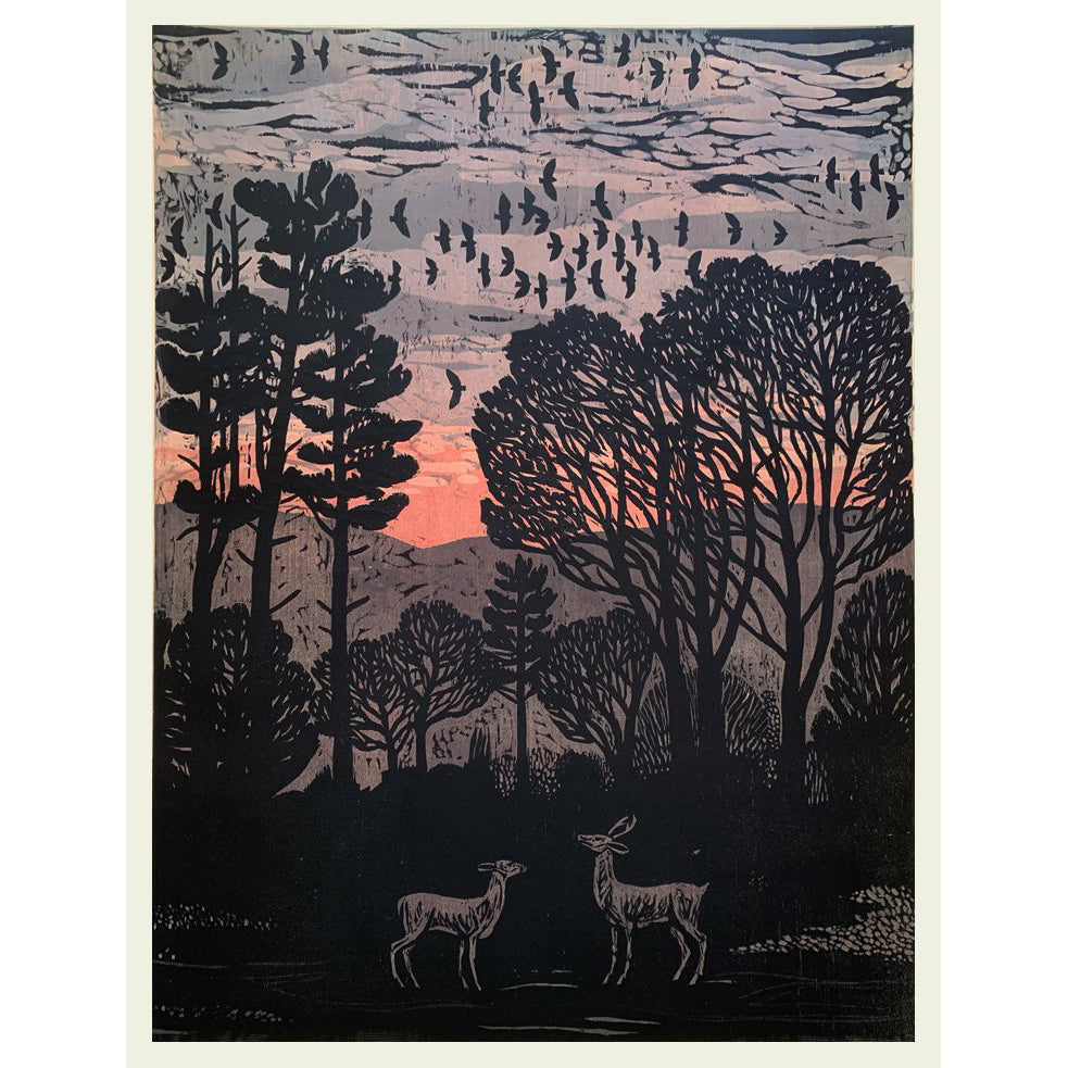 Twilight Hush 24x32 | Woodblock Print