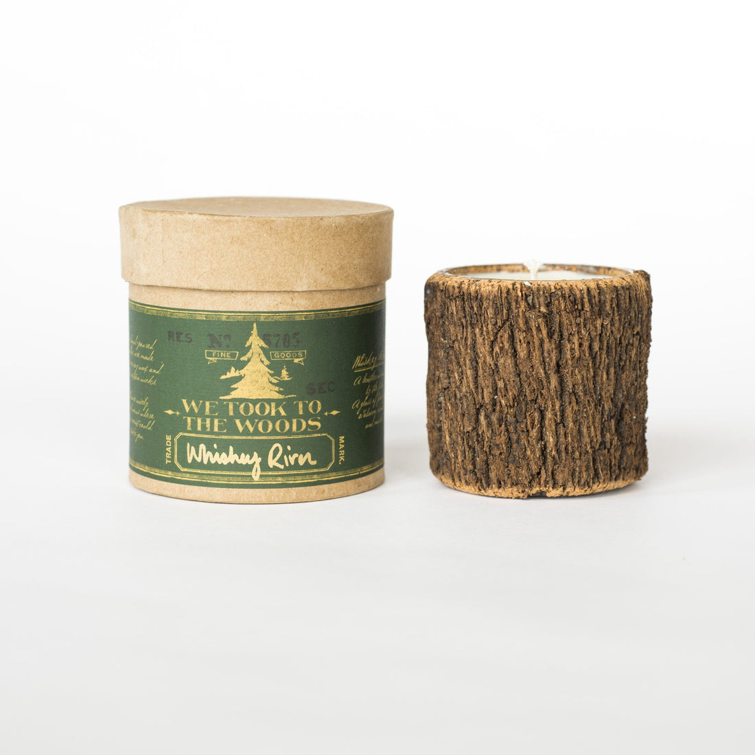 Whiskey River Bark Candle