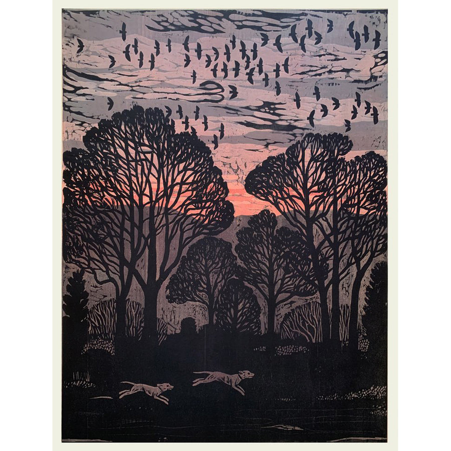 Woodland Adventure 24x32 | Woodblock Print